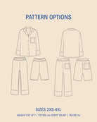 Unisex Pajama set sewing pattern