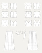 Cashmerette Upton Dress & Skirt Plus Mix & Match Expansion Pack PDF pattern