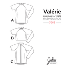 Jalie 3668 - VALÉRIE - Line Drawings