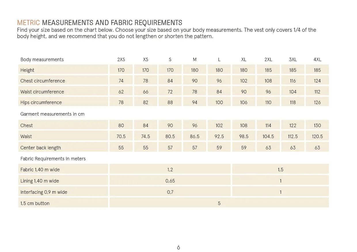 Pike Vest Sewing Pattern Wardrobe By Me