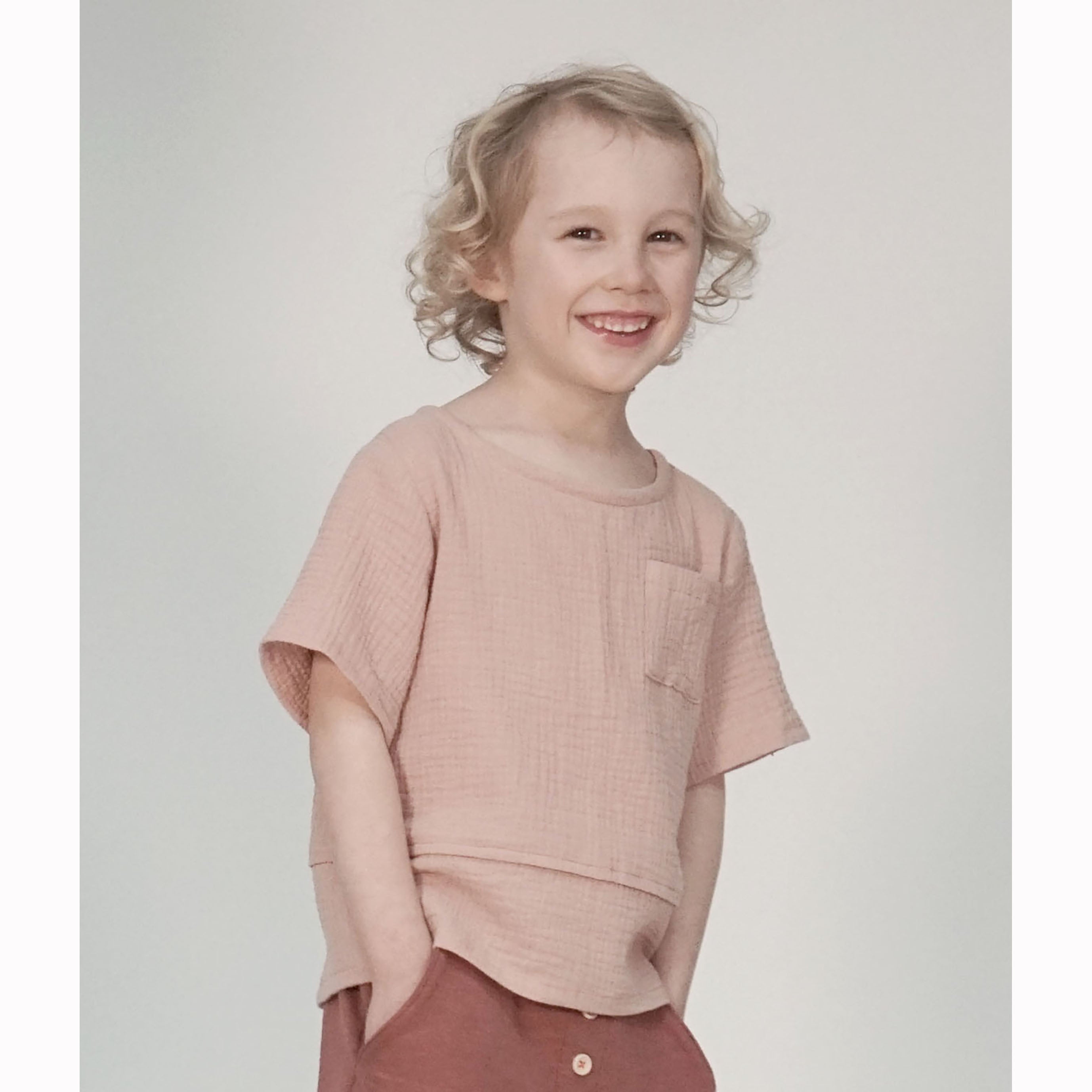 Childrens Woven T-shirt/Top PDF Sewing Pattern